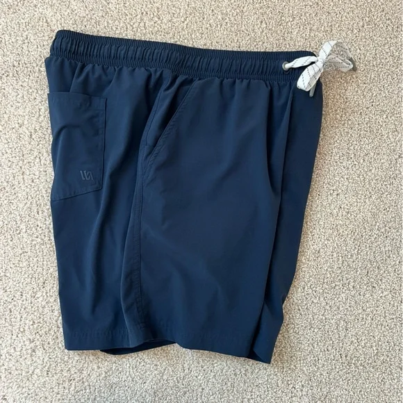 Skora & DSG Men’s Black Blue Gray Medium Workout Gym Lined Drawstring Shorts - Picture 6 of 16